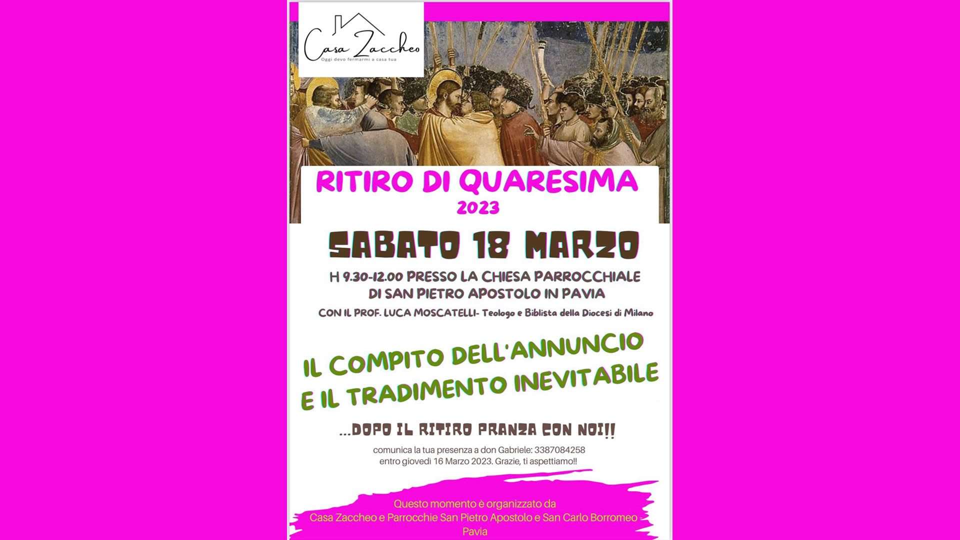Ritiro di Quaresima 2023