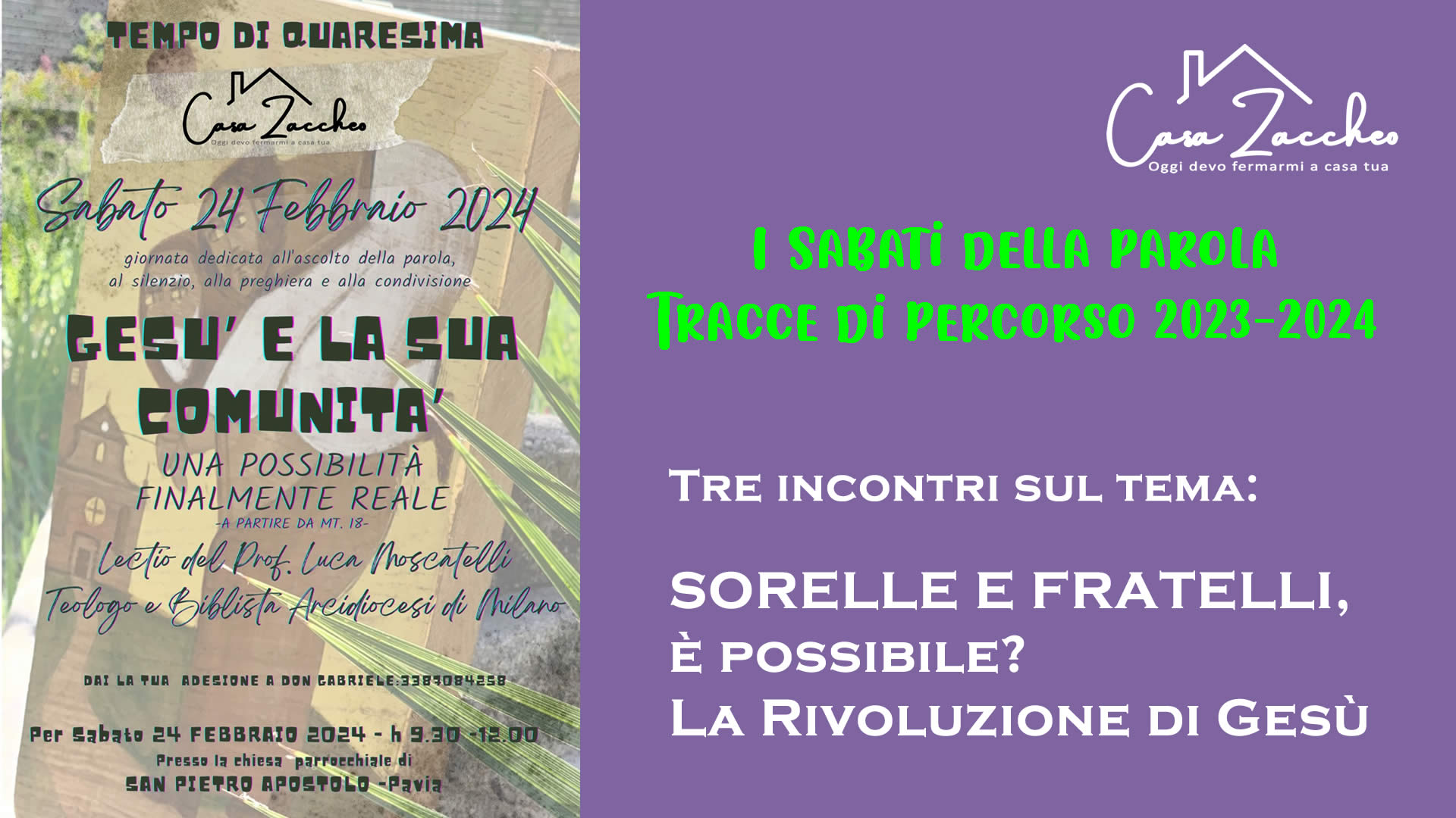 Lectio Quaresima 2024
