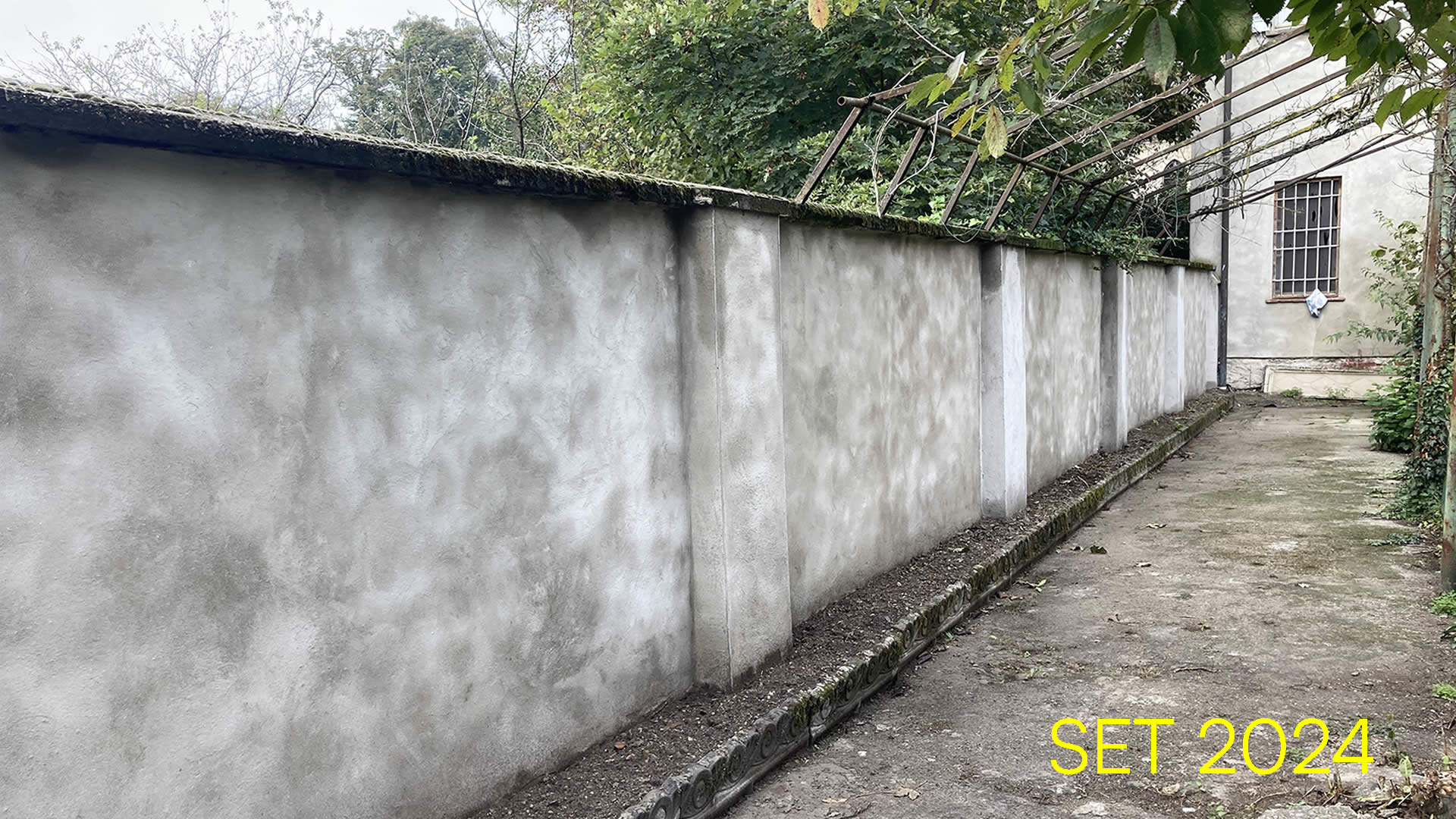 Rifacimento muro giardino