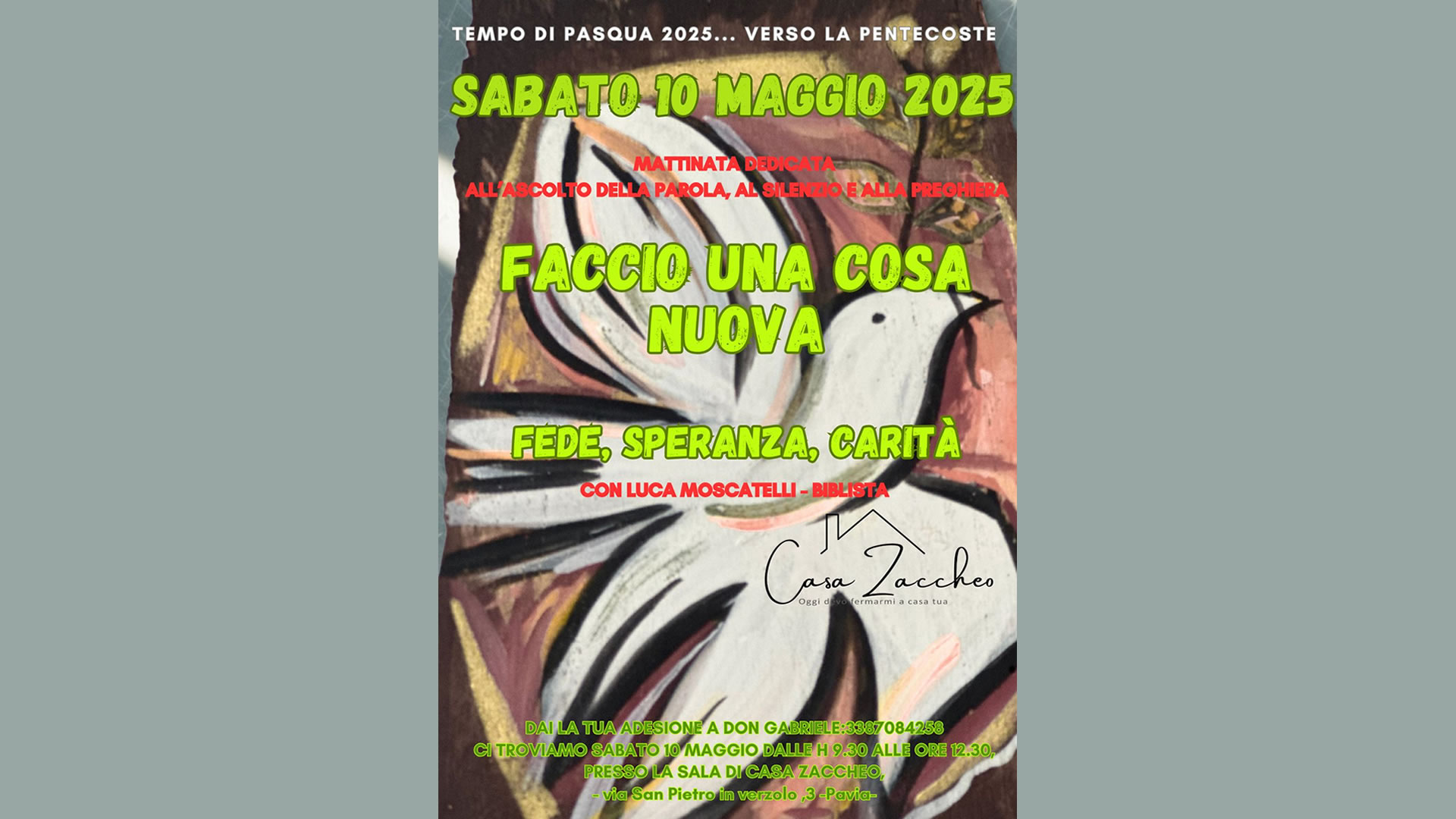 Locandina Ritiro di Pentecoste